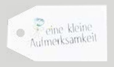 Anhängekarten eine kleine Aufmerksamkeit